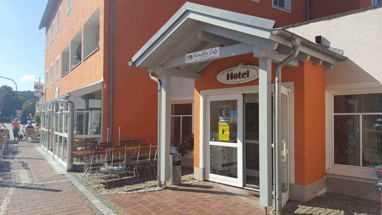 Hotel-Cafe Rathaus บาด อับบาค ภายนอก รูปภาพ